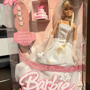 Barbie Bridal Doll in Elegant White and Pink